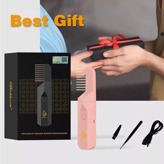 Electric Hair Brush Incense Burner For Bakhoor