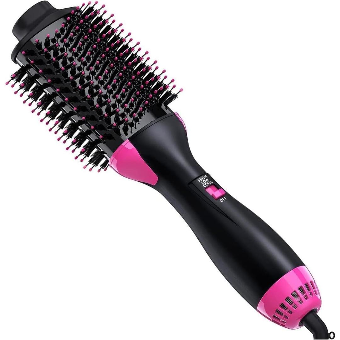 One Step Hair Dryer and Volumizer Round Hot Air Brush