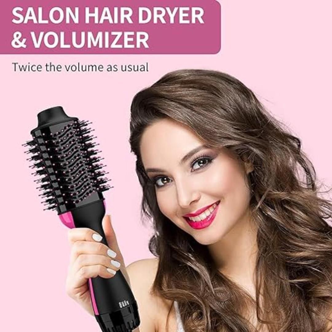 One Step Hair Dryer and Volumizer Round Hot Air Brush